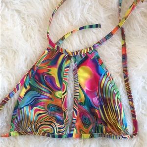 LBD acid print halter